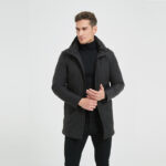 High end business storm jacket windproof and warm down jacket source factory DVS004