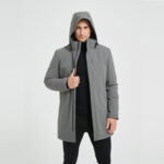 High end business storm jacket windproof and warm down jacket source factory DVS004